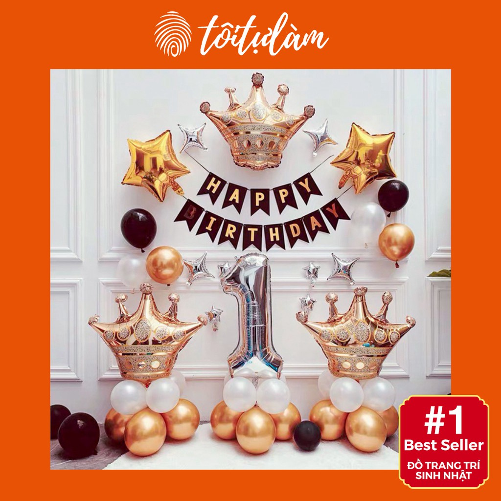 Set Bóng Sinh Nhật SD-CB080 ĐẦY ĐỦ PHỤ KIỆN - Tôi Tự Làm