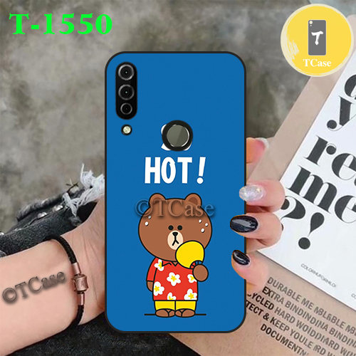 Ốp lưng vsmart joy 3 dẻo đen in hình bst gấu nâu cute
