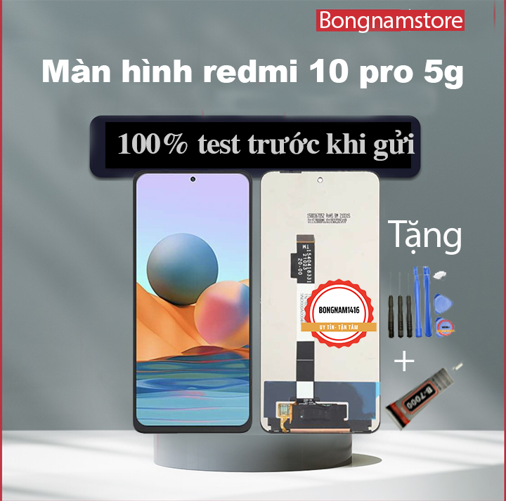 Màn hình xiaomi redmi note 10 pro-5g / redmi note 10pro-5g / redmi note10 pro-5g tặng kèm bộ sửa và keo bán b7000 bongnamstore.