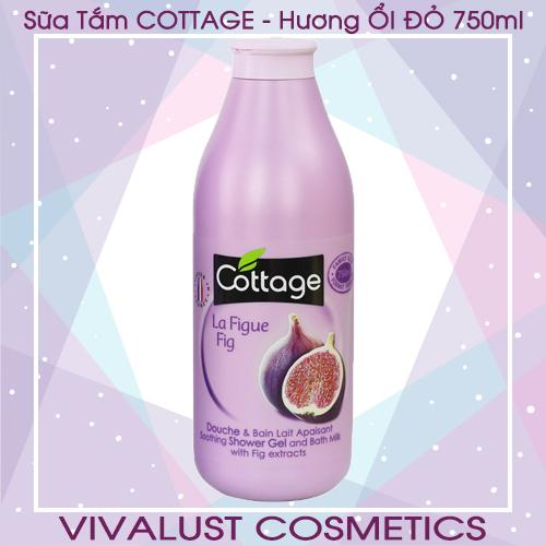 Sữa tắm cottage la fig - hương lựu đỏ