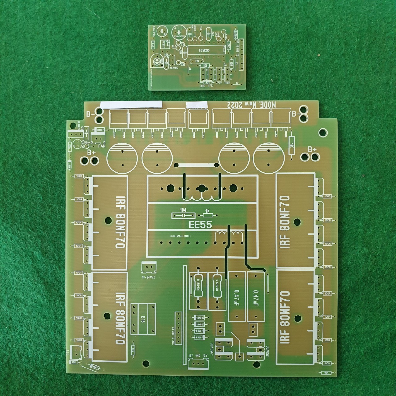 Bo mạch nguồn 16 fet ee55 + main dao động ka3525