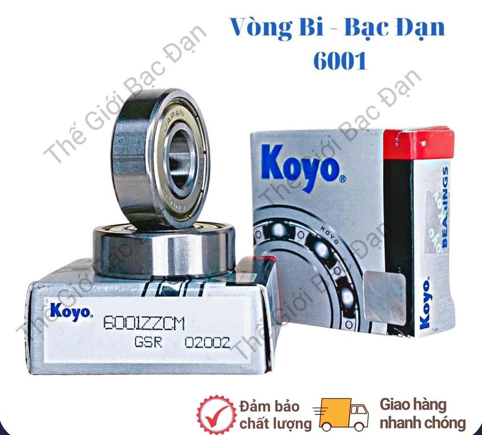 Combo 10 vòng bi bạc đạn 6001 zzcm koyo -hàng đẹp - chất lượng cao-thế giới bạc đạn