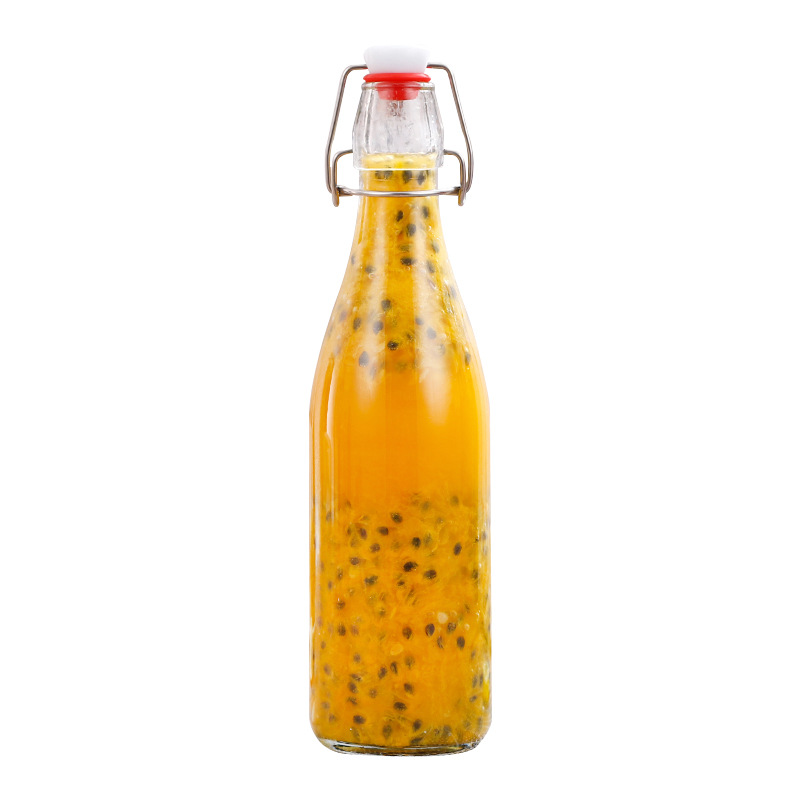 Chai thuỷ tinh tròn nắp gài 500ml