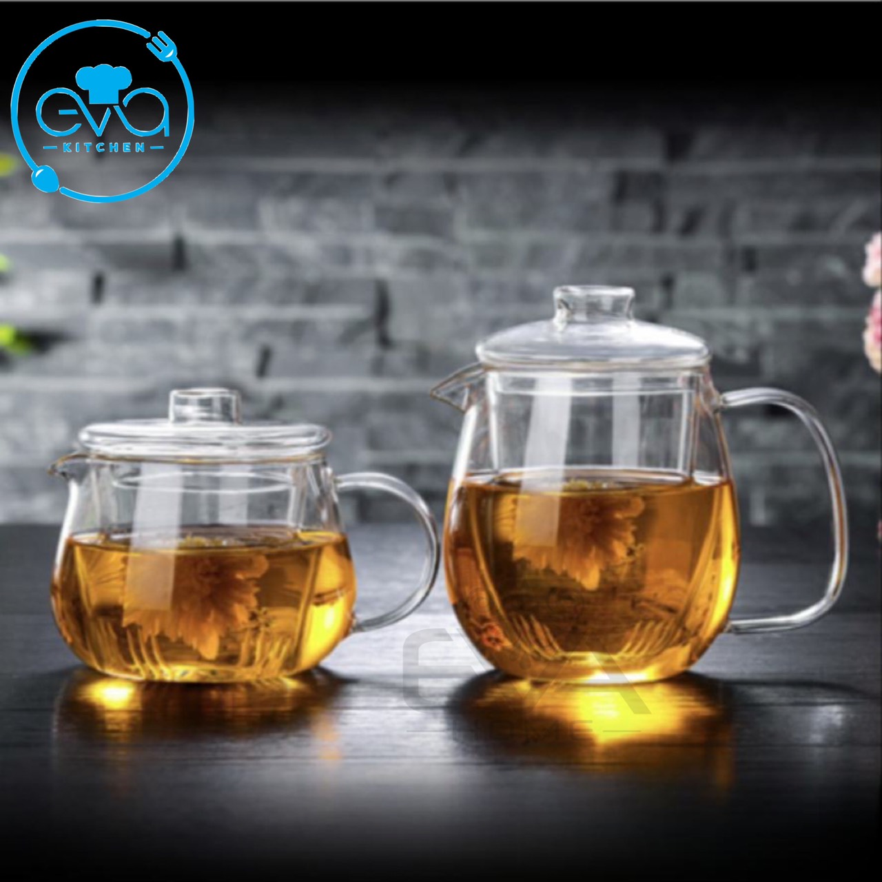 Bình lọc trà thuỷ tinh chịu nhiệt / bình pha trà kèm lõi lọc thuỷ tinh chịu nhiệt sang trọng cao cấp 500 - 700 ml