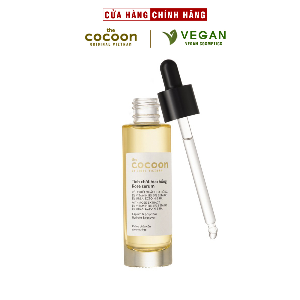 Tinh chất hoa hồng cocoon 30ml 100% vegan - mỹ phẩm thuần chay