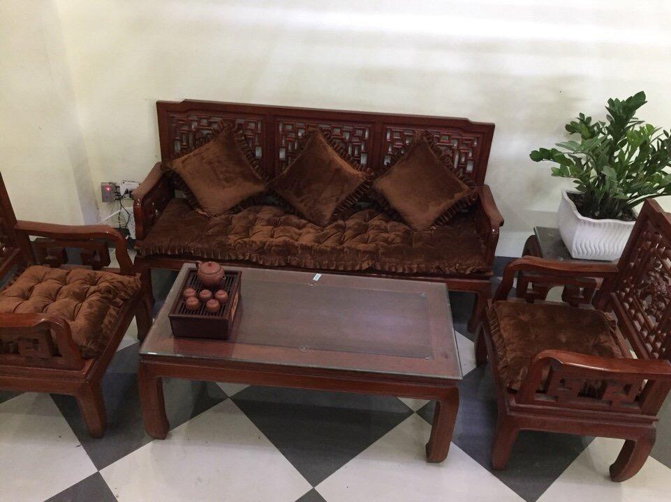 Bộ 3 Gối Tựa Lưng Ghế Có Viền - Chần bông Dày Dặn