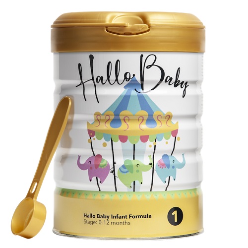 Sale! sữa bột hallo baby đan mạch đủ số 1,2,3 lon 800g date t4/2025