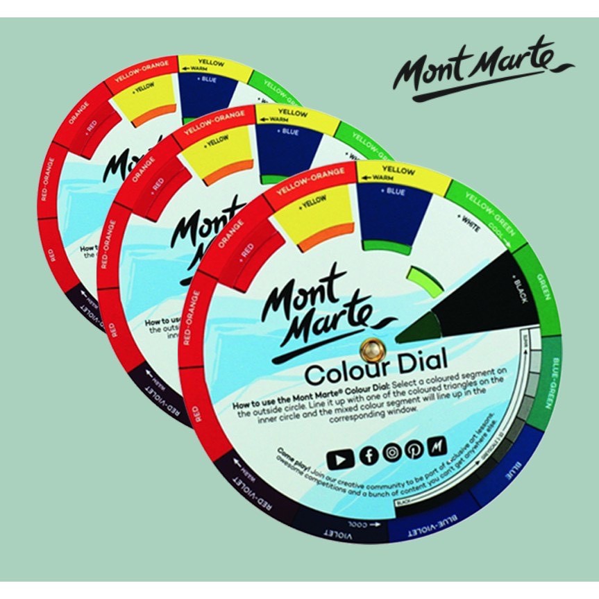 Bảng Hướng dẫn pha màu Mini Mont Marte - Colour Dial