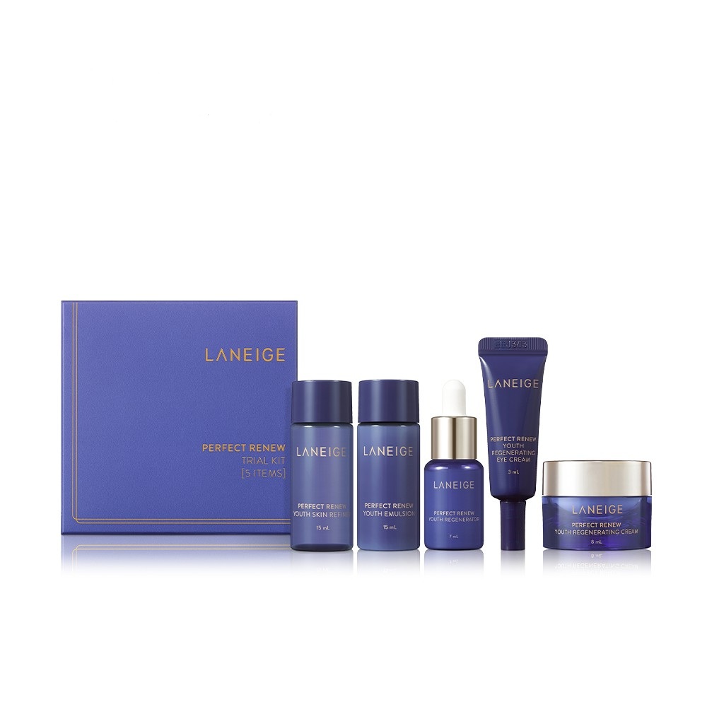 [HCM]Bộ sản phẩm chống lão hóa da Laneige Perfect Renew Youth Trial Kit 5 món