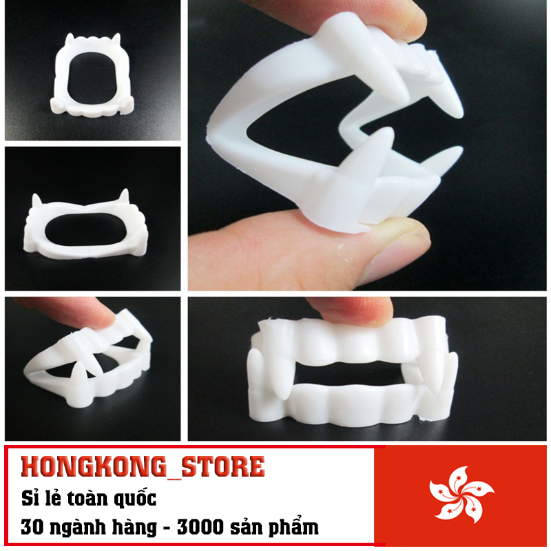 Bộ răng giả hoá trang ma cà rồng/zombie độc đáo - Đồ chơi hoá trang lễ hội hallowen