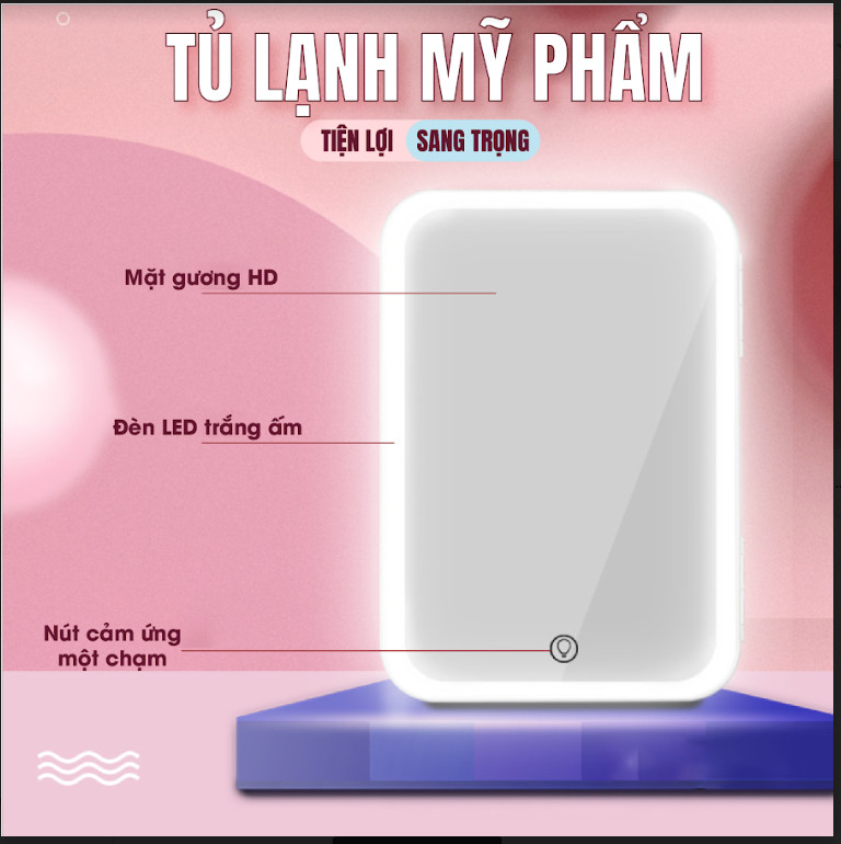 Tủ lạnh, Tủ lạnh 10L, Tủ lạnh mini 10L mặt gương có đèn led - Tủ lạnh 10 Lít - Tủ lạnh mini, tủ lạnh 10L hiển thị nhiệt độ, tủ lạnh - tủ lạnh mini dùng trên xe hơi và trong nhà-Tủ lạnh măt gương - Tủ lạnh đựng mỹ phẩm
