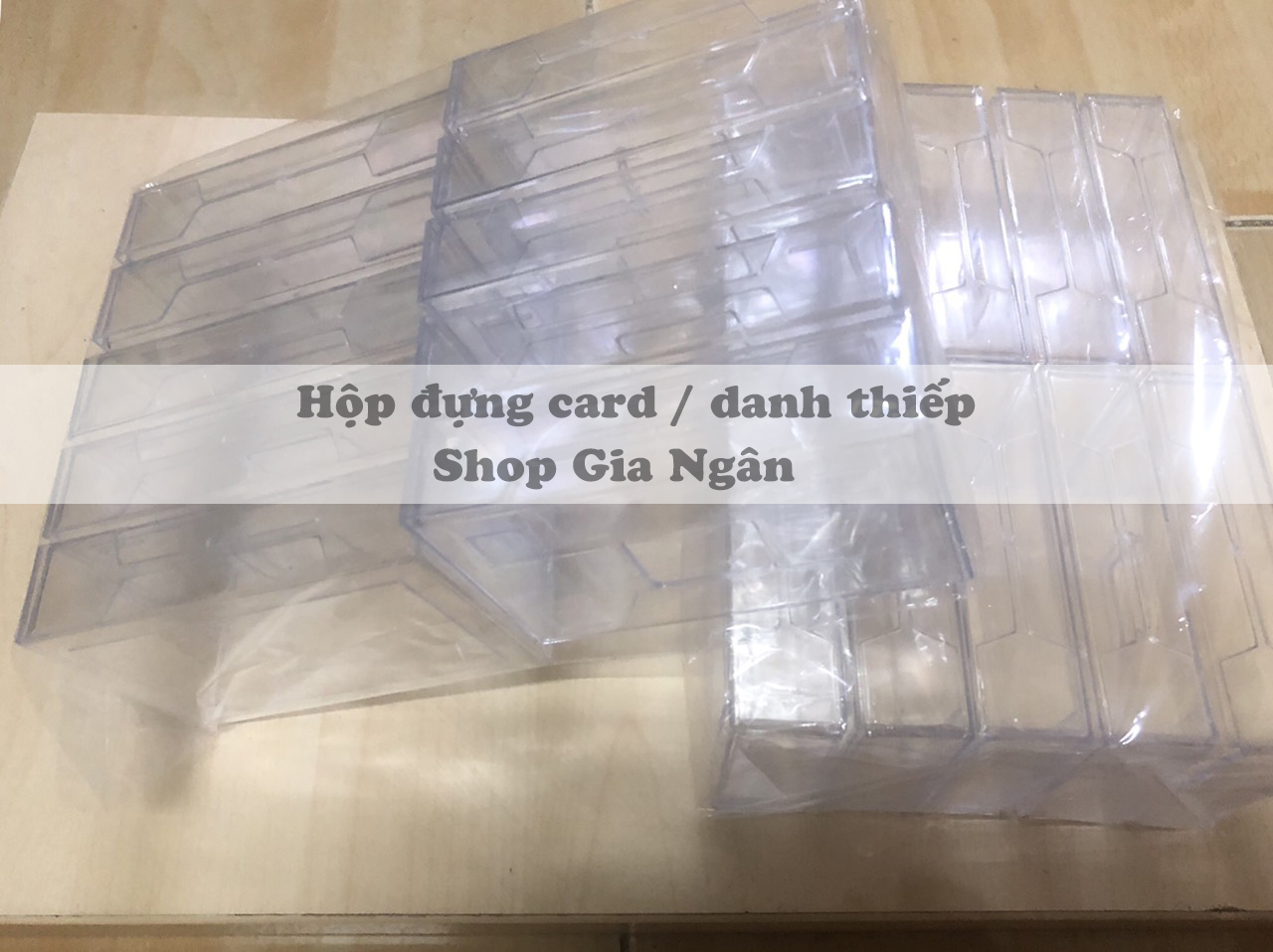 Hộp Mica Đựng NameCard, Danh Thiếp (combo 10 hộp)