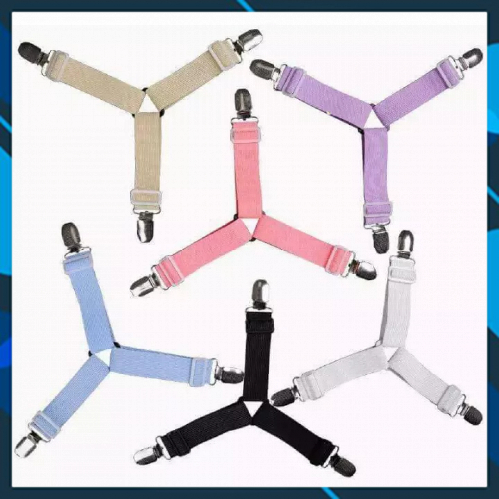 Bộ 4 Kẹp ga trải giường chống xê dịch, cố định và giữ phẳng drap ga phủ giường