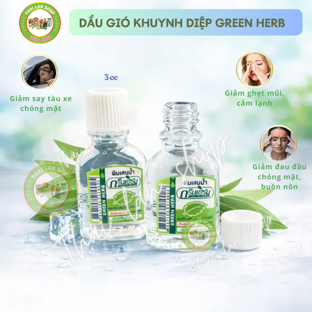 Green Herb Eucalyptus Oil 3Cc, Pleasant Relaxing Scent