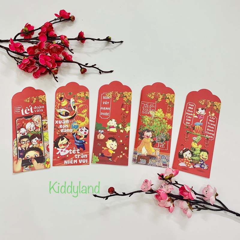 10 phong bao lì xì tết chủ đề đoàn viên