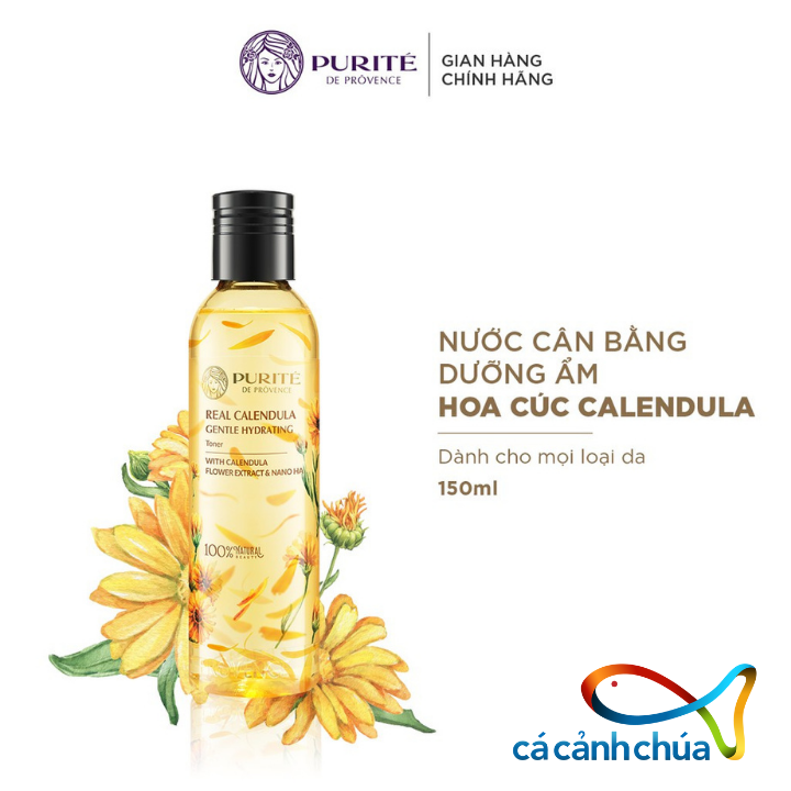 Nước cân bằng hoa cúc calendula purite dưỡng ẩm và làm dịu da 150ml/ chai