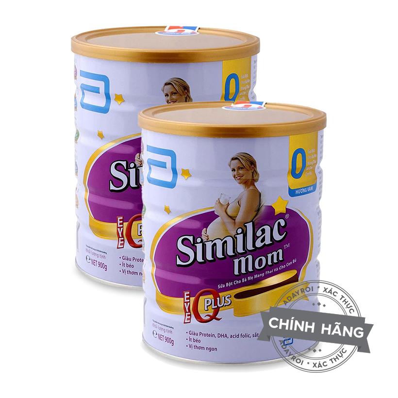 Combo 2 lon Sữa bột Similac Mom hương vani 900g