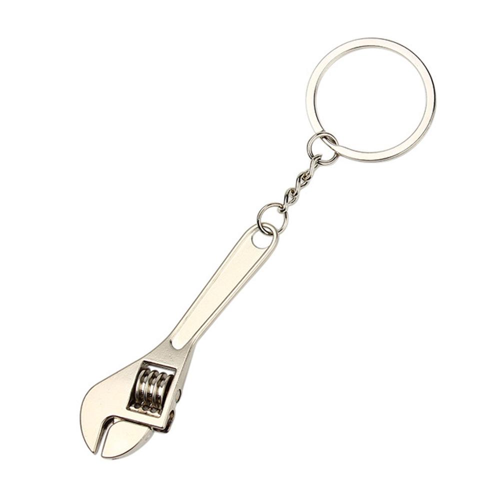 Chìa khóa xe hơi móc chìa khóa mini công cụ điều chỉnh cờ lê spanner kim loại sáng tạo