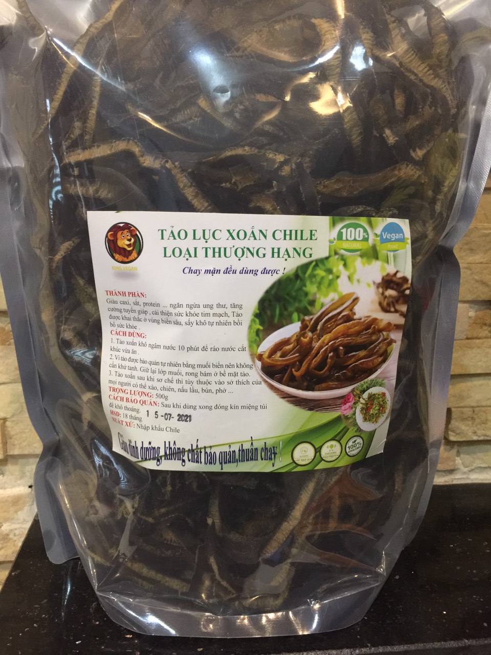 250 GRAM TẢO XOẮN CHI LÊ (TẢO LOẠI 1 DÀI KHÔNG VỤN) TẢO BIỂN ĐẠI DƯƠNG NGON THƯỢNG HẠNG