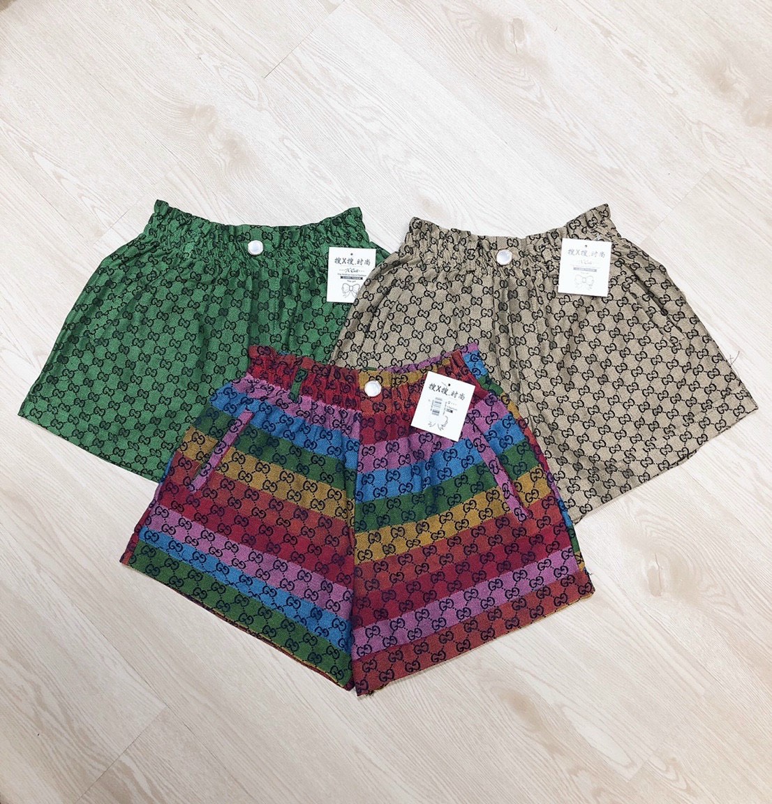 Quần gc thêu nổi eo bo chun co giản ảnh thật,ly store