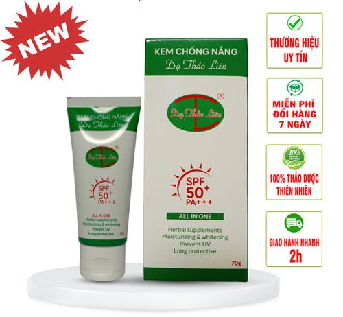 Kem chống nắng dạ thảo liên chỉ số spf 50+