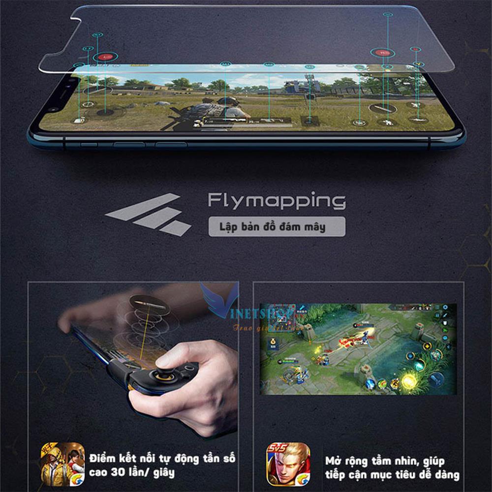 Tay cầm chơi game flydigi wasp 2 chơi game pubg , ros, free fire và các game fps, chơi game trên ios và androi không sợ band acc