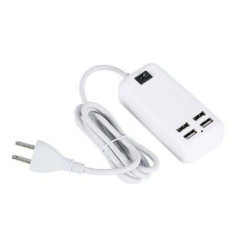 Ổ cắm usb 15w 4 cổng màu trắng