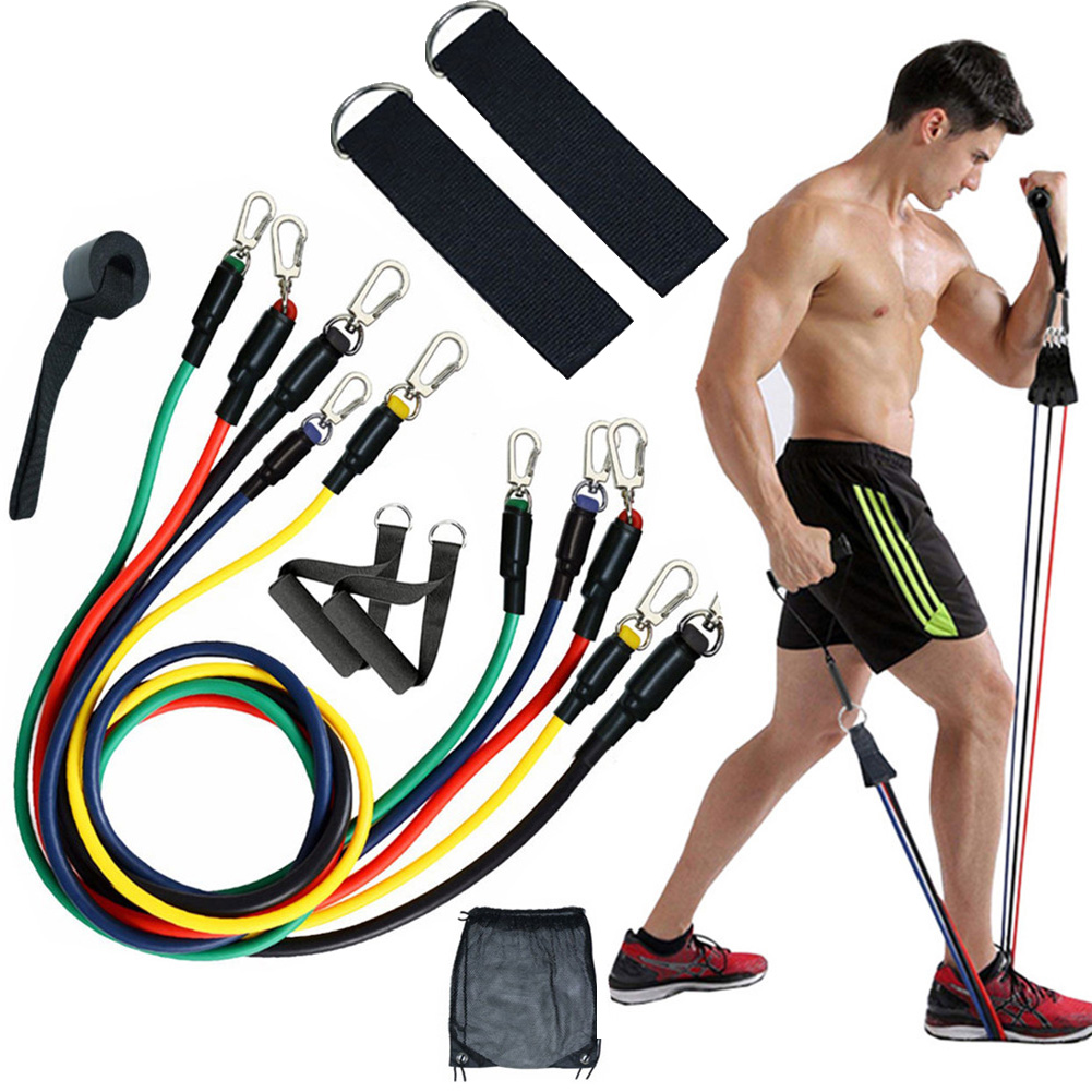 [Cam Kết Chất Lượng] Dụng Cụ Tập Gym, Yoga, Dụng Cụ Tập Thể Dục Đa Năng, Bộ 5 Dây Đàn Hồi Tập Thể Hình Gọn Nhẹ, Có Tính Đàn Hồi Cao