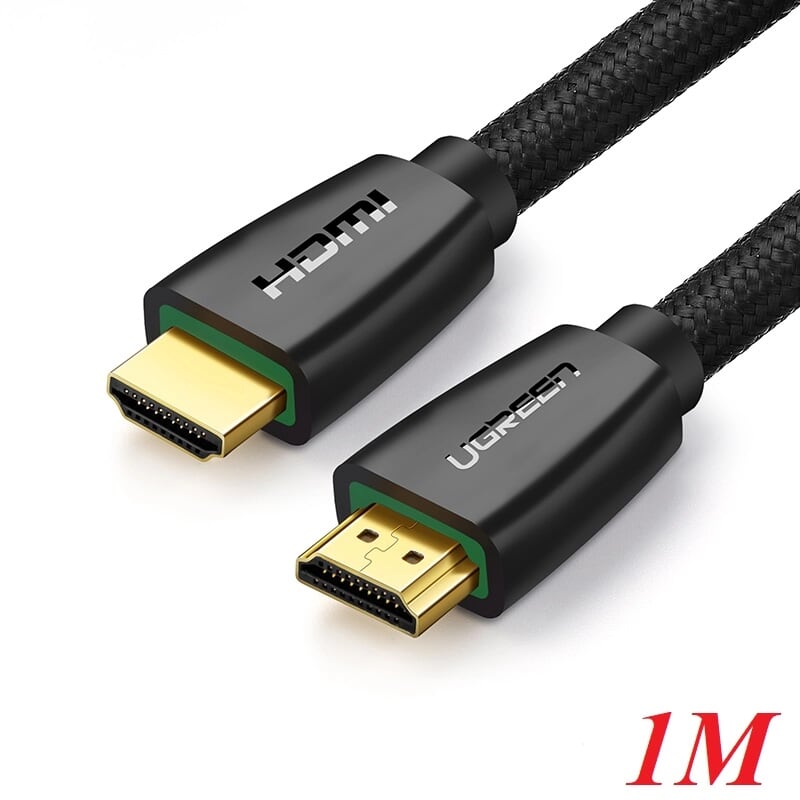 Ugreen 40408 1m màu đen cáp tín hiệu hdmi chuẩn 2.0 hỗ trợ phân giải 4k hd118