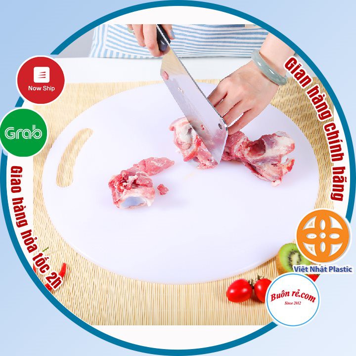 Thớt nhựa tròn Việt Nhật 3 size kháng khuẩn bền đẹp