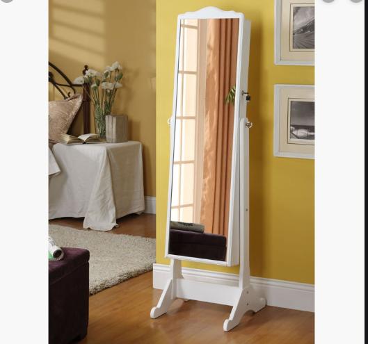 TỦ GƯƠNG SOI TRANG ĐIỂM DI ĐỘNG TOÀN THÂN BẰNG GỖ VÀ LƯU GIỮ TRANG SỨC MỸ PHẪM