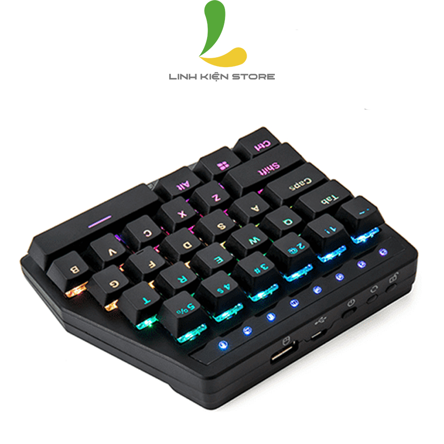 Bàn phím cơ một tay Handjoy K1 - Bàn phím chơi game PUBG, Rules of Survival được yêu thích nhất hiện nay