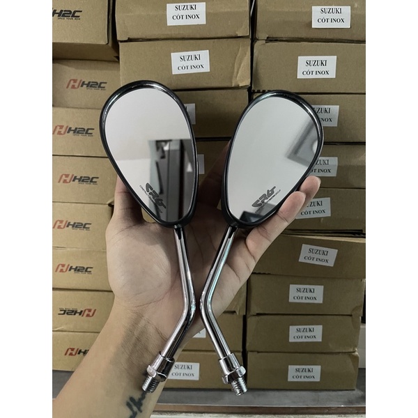Kính, gương chiếu hậu CRG mẩu su giọt nước gắn xe máy