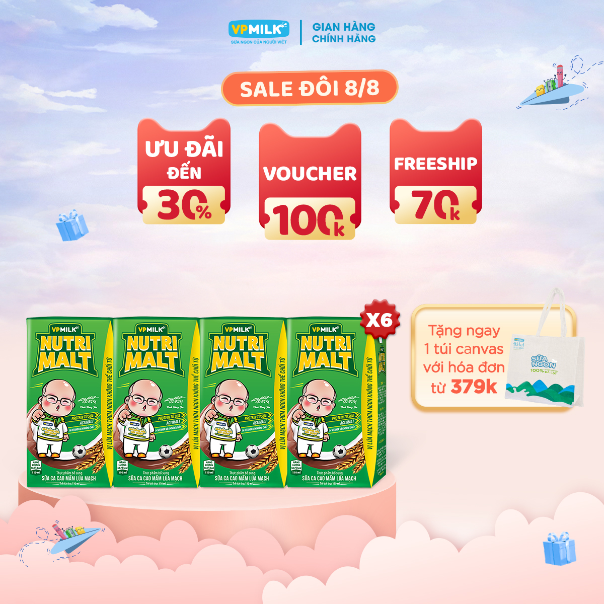 Sữa ca cao mầm lúa mạch đen nutrimalt 110ml cho bé từ 1 tuổi