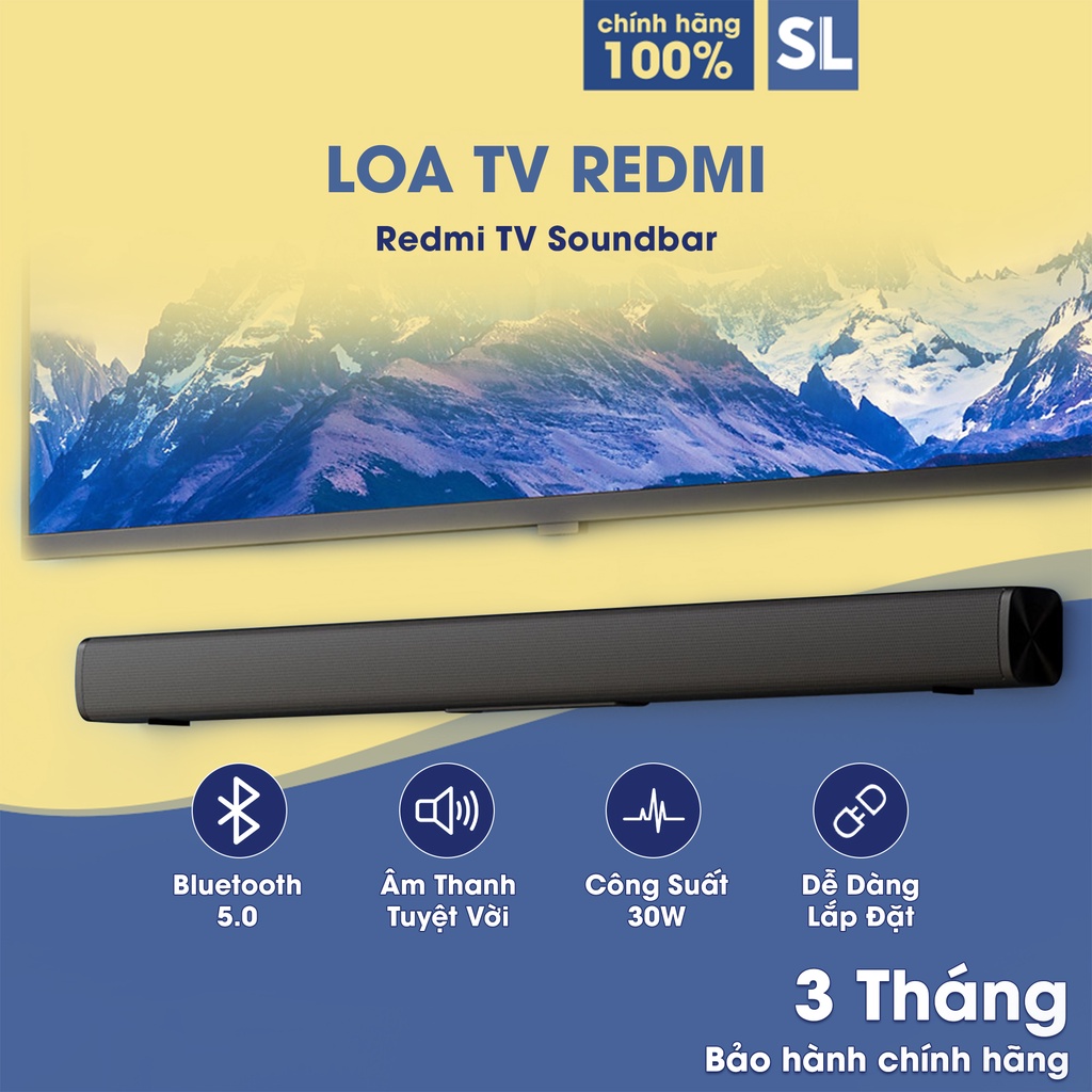 Loa TV Redmi / Soundbar TV Xiaomi / Kết nối Bluetooth / AUX / Bluetooth 5.0