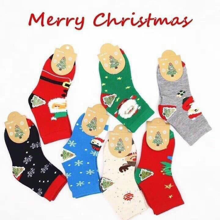 Sét 10 đôi tất noel cho bé cực đáng yêu, minhquang2017