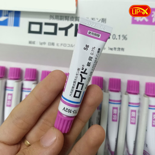 Kem bôi vết đốt côn trùng, muỗi đốt Rokoito Locoid Ointment 5g nhật bản - Kem bôi vết muỗi đốt viêm da Rokoito 5g - hàng nội địa Nhật