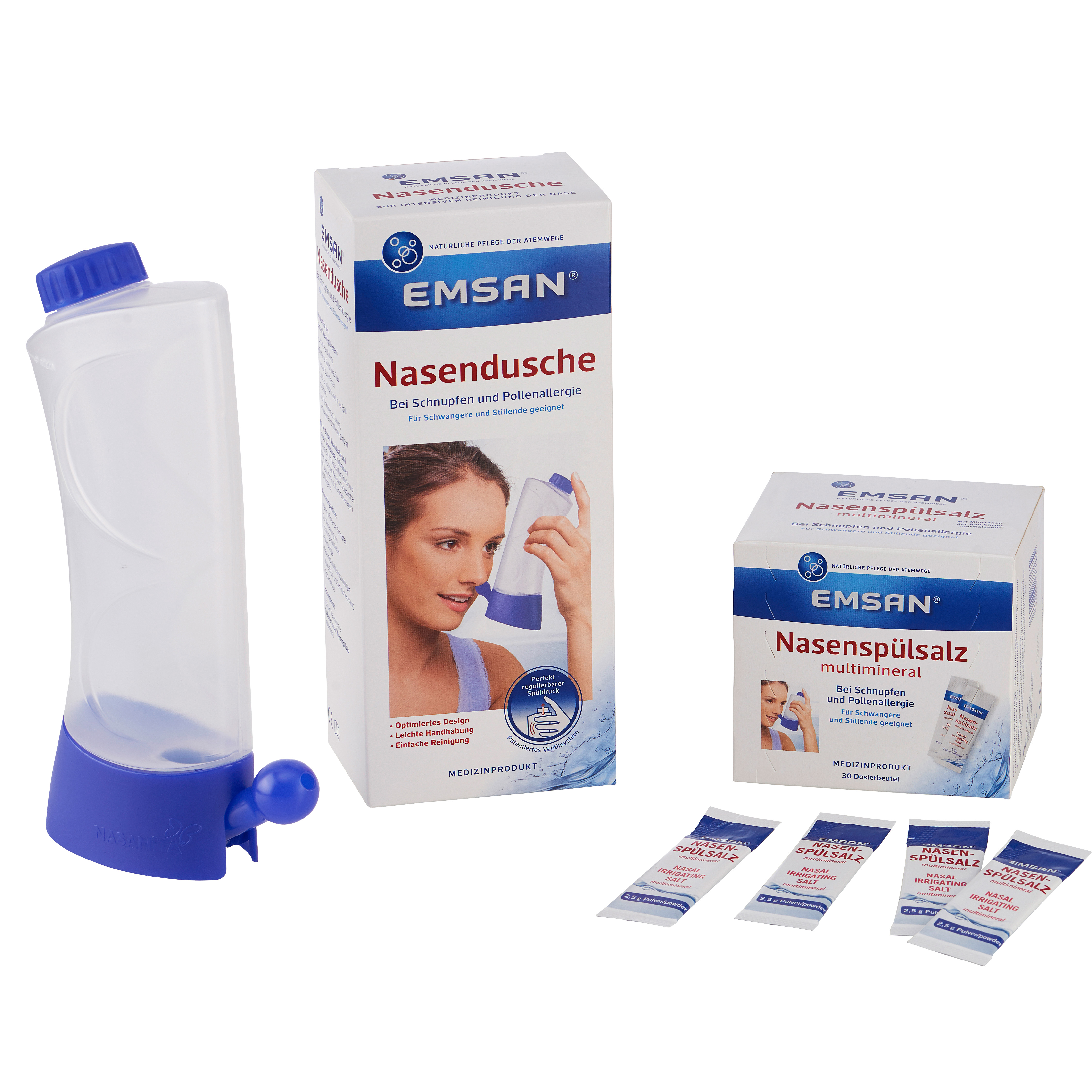 Bình xịt rửa mũi emsan nasendusche, xách tay đức