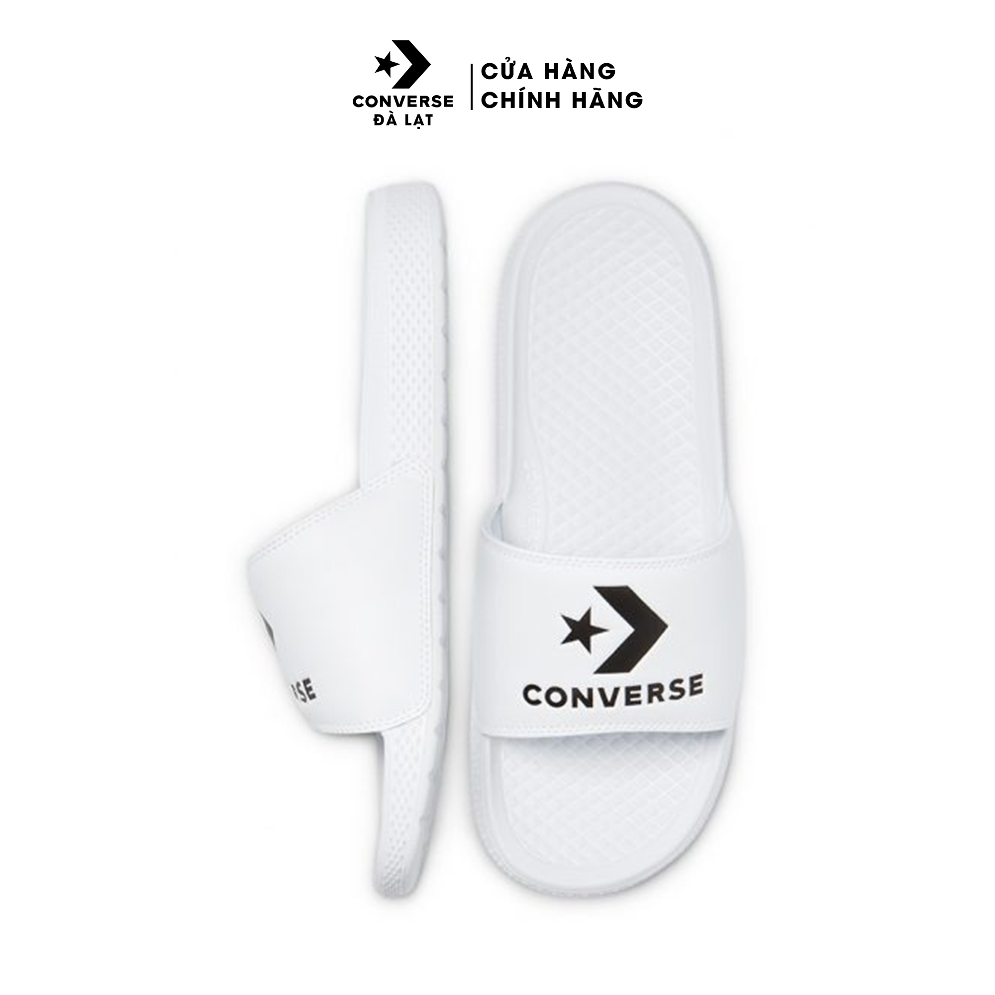 Dép converse slide slip white - 171215c
