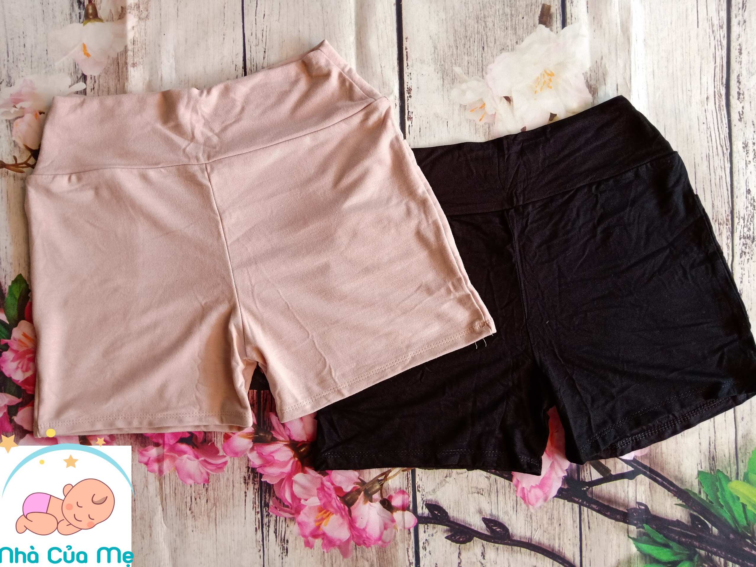 Combo 2 quần đùi mặc váy bà bầu cotton loại 1 cao cấp
