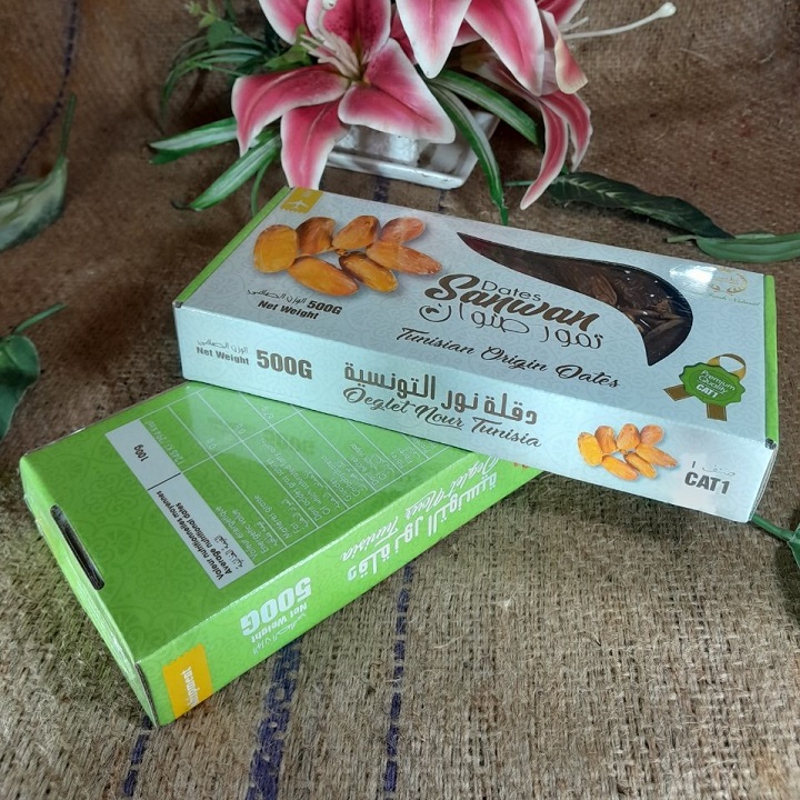 Chà là nguyên cành sanwan hộp 500g-1kg