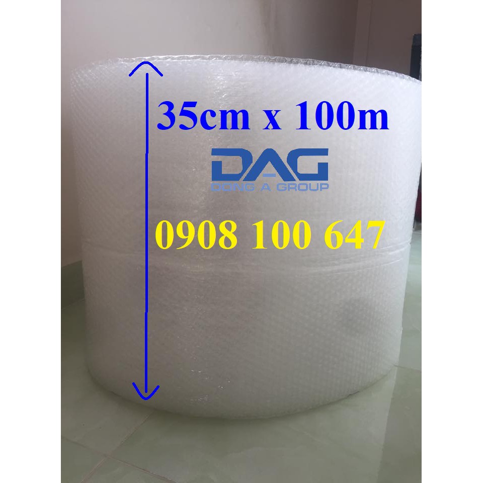 Cuộn bóng khí màng xốp hơi - xốp nổ - gói hàng - bọc hàng - kích thước 35cm*100m