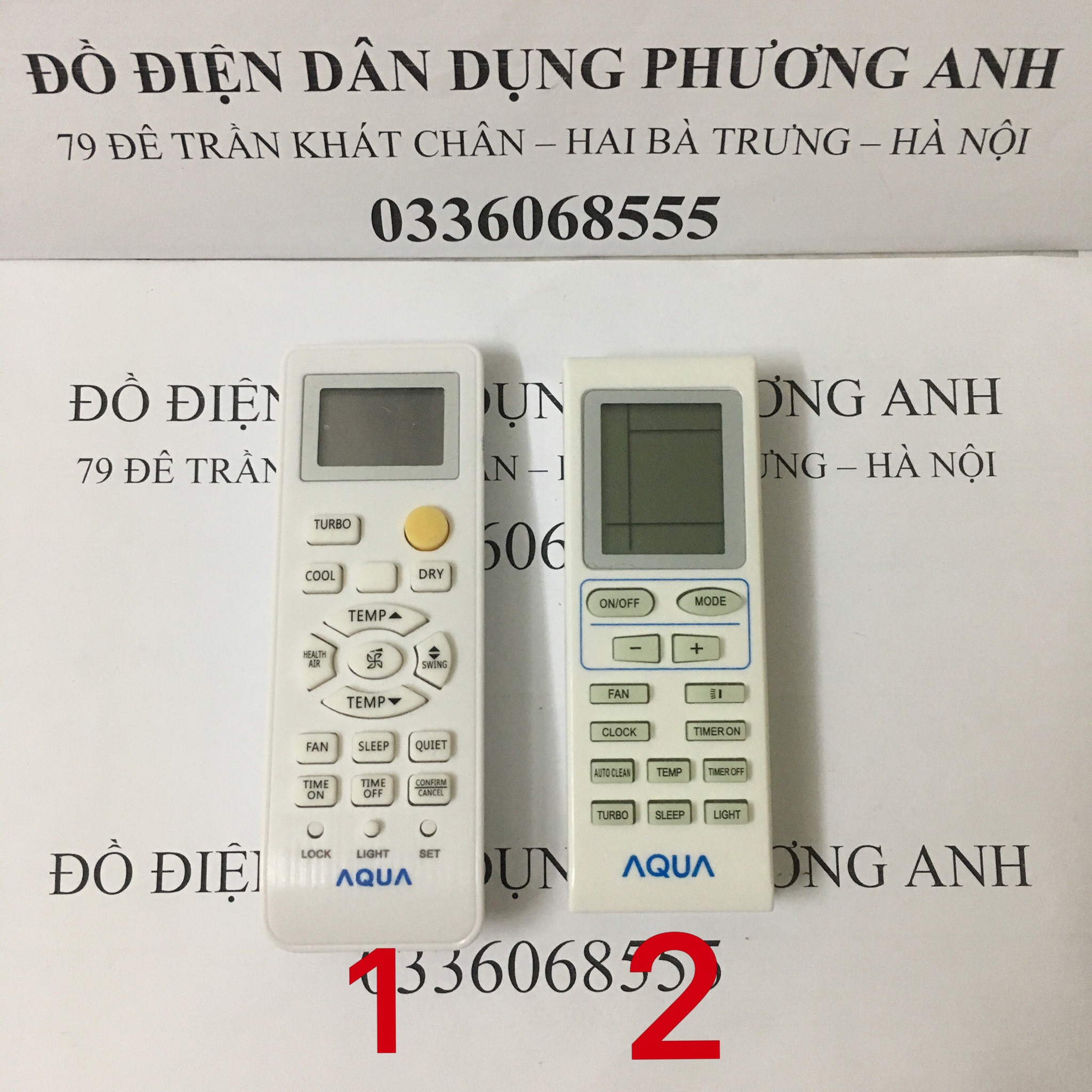 Điều khiển điều hòa aqua