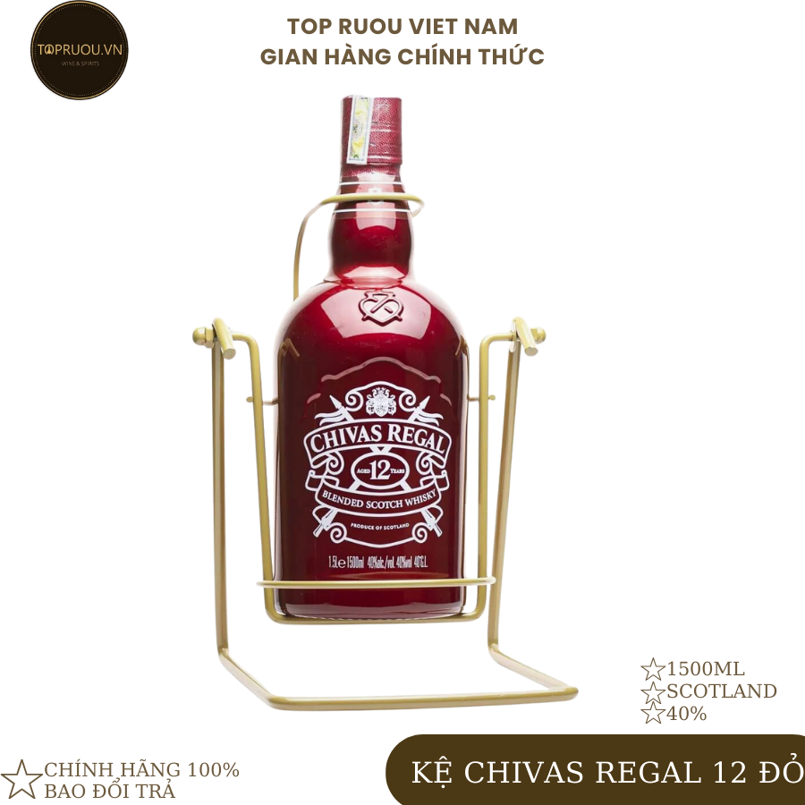 Kệ rượu whisky chivas regal 12 1500ml