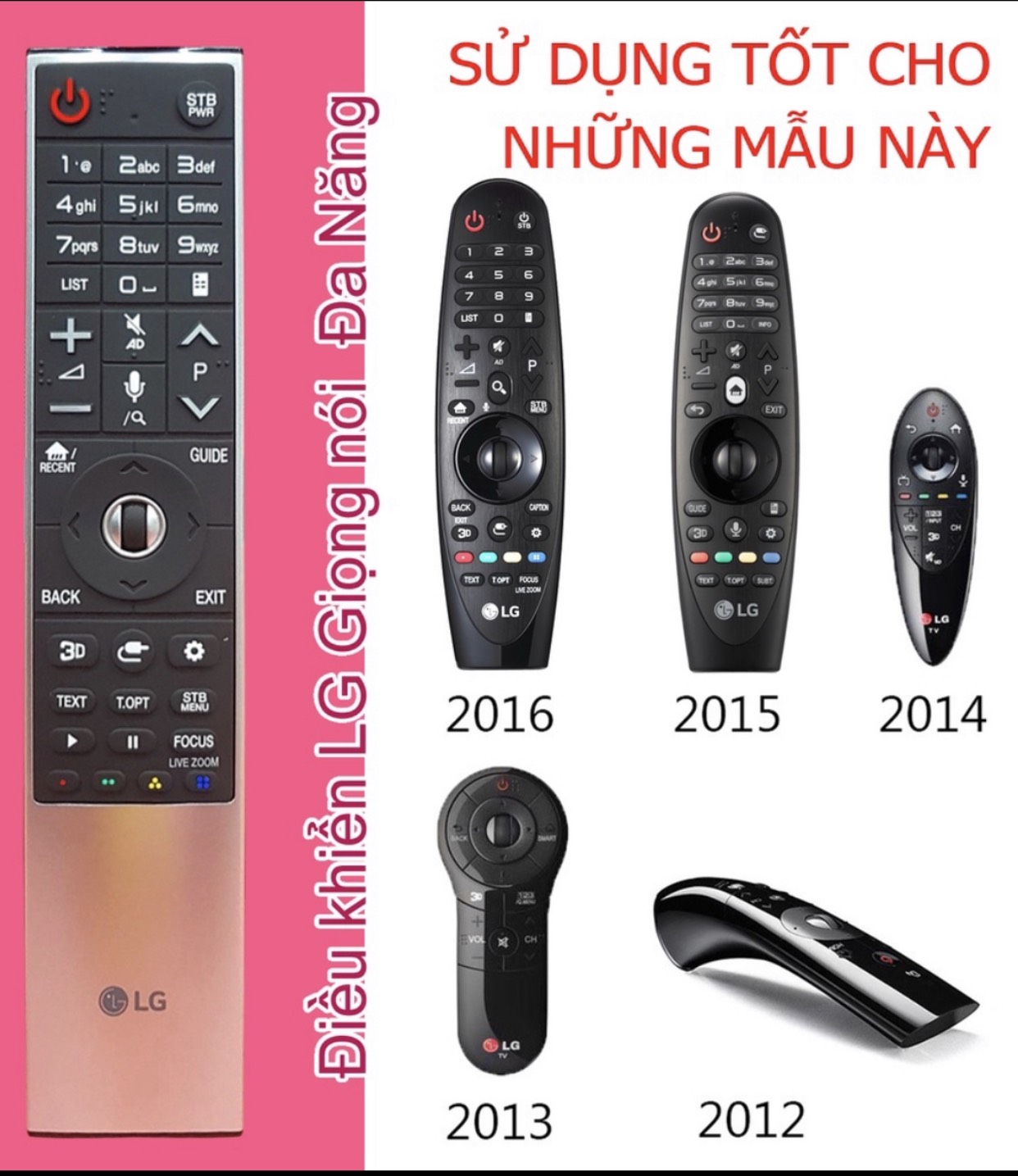 Điều khiển tivi lg an-mr700 có giọng nói thay thế các đời lg từ 2012 - 2016 - hàng chính hãng remote tivi lg