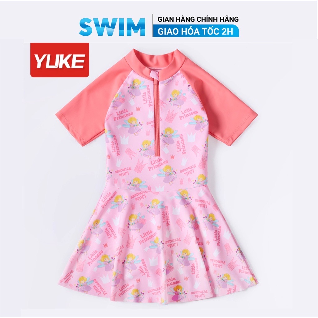 Bộ đồ bơi trẻ em cộc tay ylike một mảnh 4-16 tuổi