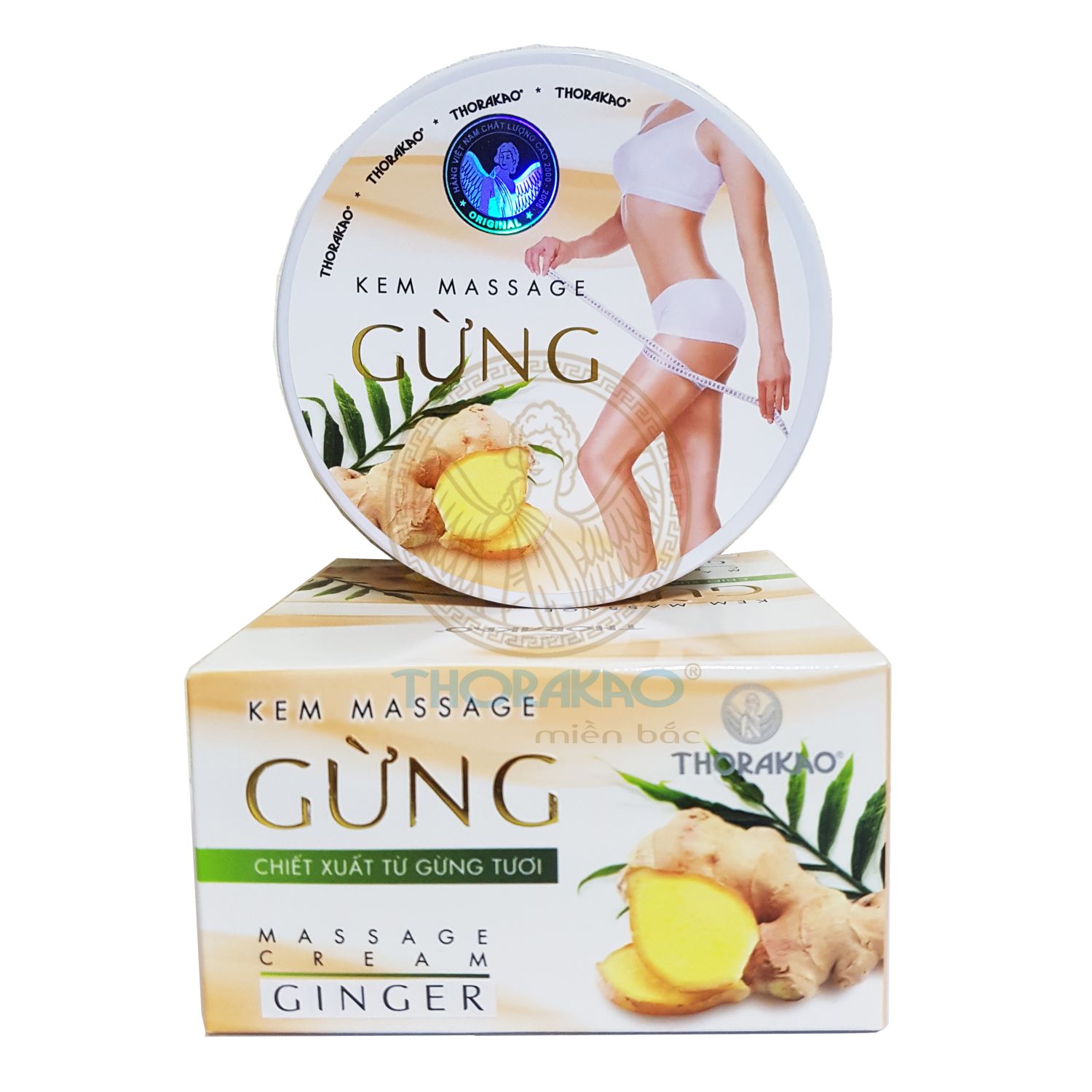 Kem Massage tan mỡ Gừng Thorakao 200g