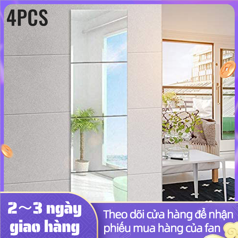 ❤chất lượng cao❤ gương toàn thân không viền treo tường dán tường giá rẻ kích thước 30x30cm gương dán tường dán tủ soi toàn thân chống cháy nổ