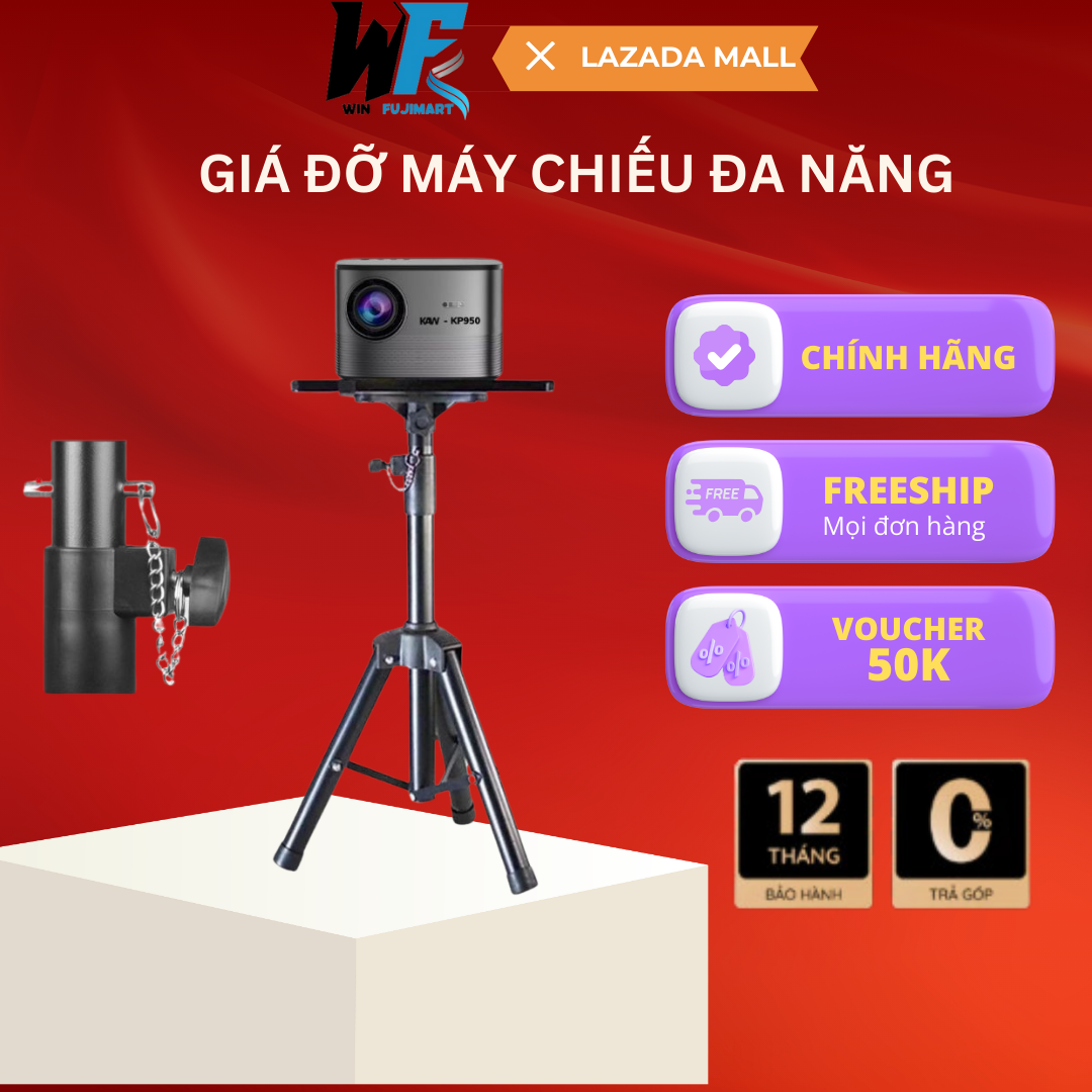 Giá Đỡ Máy Chiếu 3 Chân KAW - Đa Năng Di Động, Gọn, Nhẹ - Bảo hành chính hãng - Thương hiệu KAW Giá 297,000 Đồng*Miễn phí vận chuyển