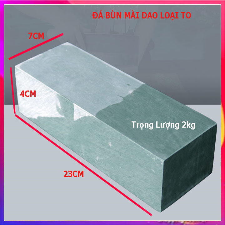 Đá Mài Bùn 2 Mặt Cực Bén Chuẩn Nội Địa Kích Thước 23x7x4cm